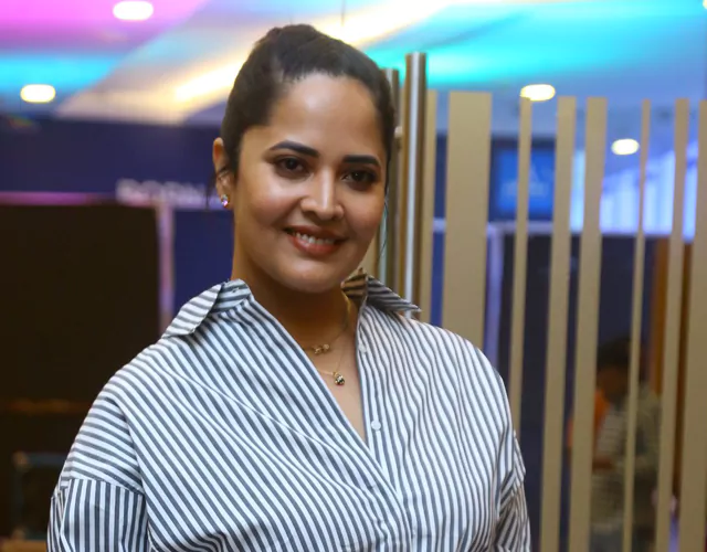 Anasuya at Peddha Kapu 1 Trailer Launch